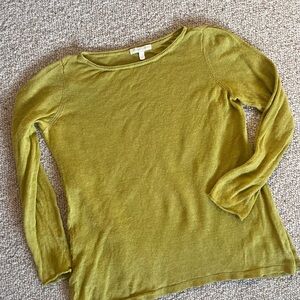 100% organic linen Eileen Fisher Long Sleeve Top